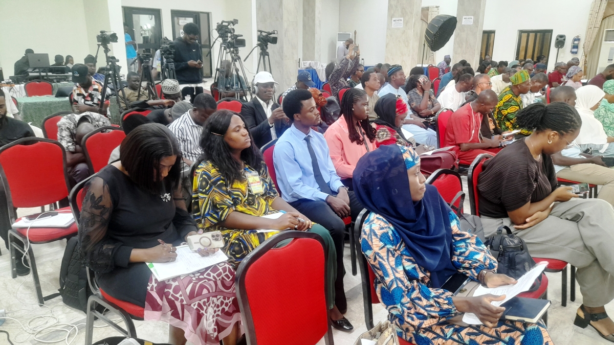 Participants and media personnel during the health sector reform policy dialogue in Abuja