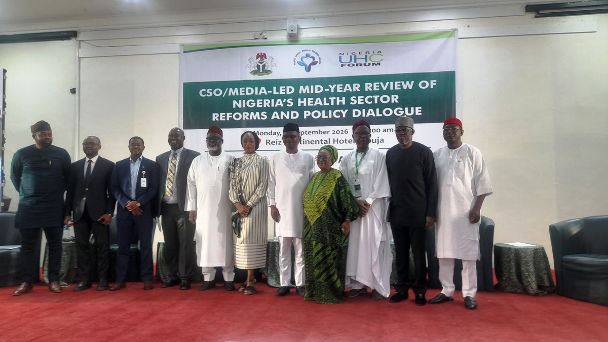Stakeholders after a panel session on Nigeria’s health sector reforms in Abuja
