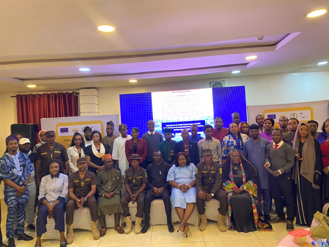 Stakeholders at the correctional agriculture PPP validation event in Abuja